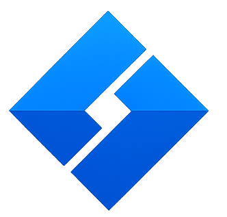 Icône géométrique bleue représentant la structuration et l’orientation stratégique des projets web accompagnés par l’agence Wonster